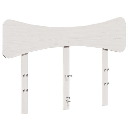Tête de lit blanc 120 cm bois massif de pin