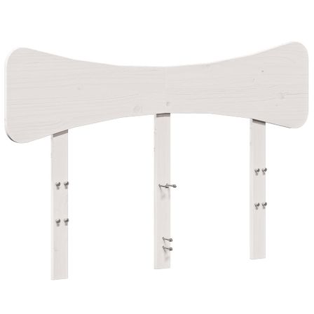 Tête de lit blanc 135 cm bois massif de pin