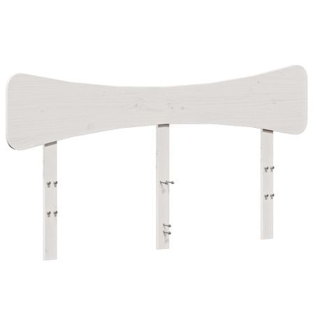 Tête de lit blanc 160 cm bois massif de pin