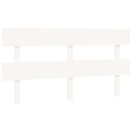 Tête de lit Blanc 164x3x81 cm Bois massif de pin