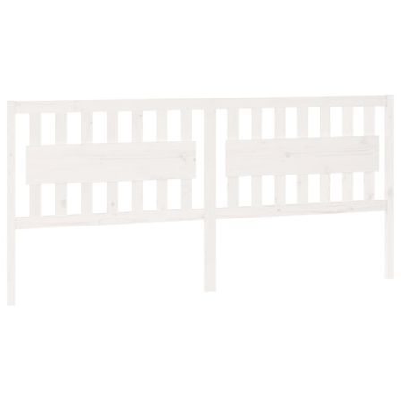 Tête de lit Blanc 205,5x4x100 cm Bois massif de pin