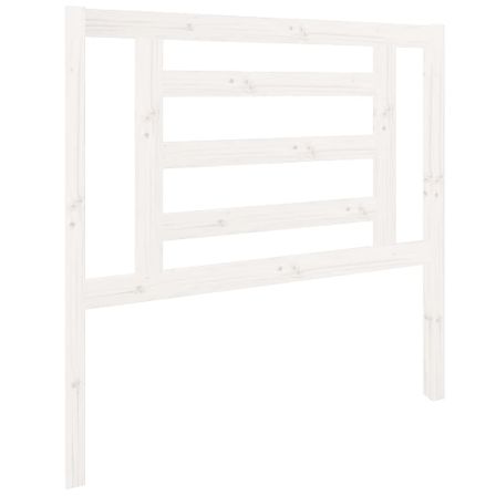 Tête de lit Blanc 96x4x100 cm Bois massif de pin 3