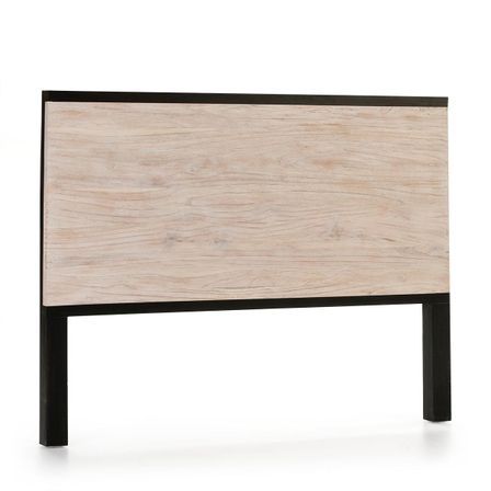 Tête de lit bois clair et noir Tihary 160 cm