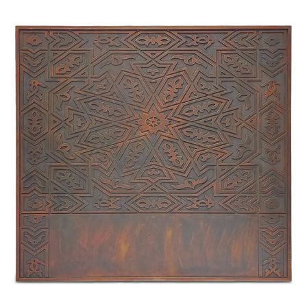 Tête de lit bois marron cuivré Tengui 160 cm