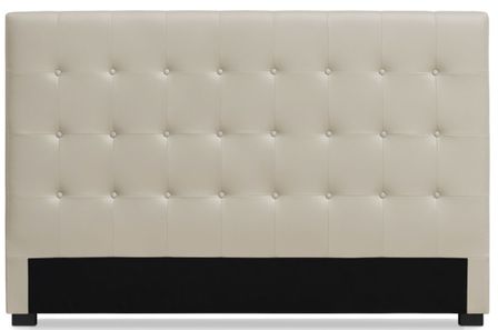 Tête de lit capitonnée Simili cuir Beige Milan 180