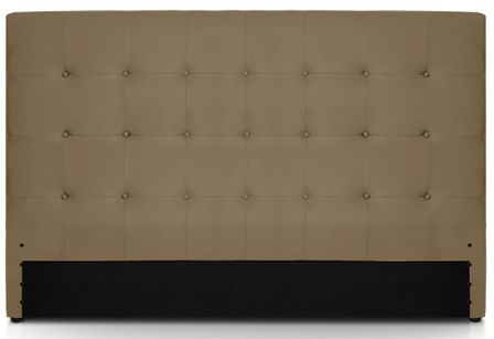 Tête de lit capitonnée Simili cuir Taupe Milan 180