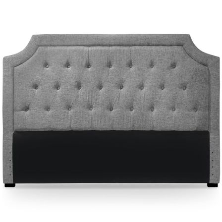 Tête de lit capitonnée Tissu Gris 160