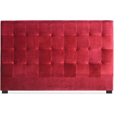 Tête de lit capitonnée Velours Rouge 180 Luxa