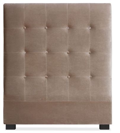 Tête de lit capitonnée Velours Taupe 90 Luxa