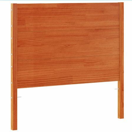 Tête de lit marron 100 cm bois massif de pin