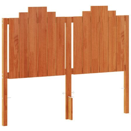 Tête de lit marron 135 cm bois massif de pin