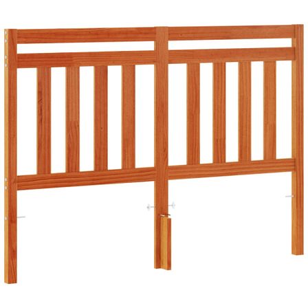 Tête de lit marron 135 cm bois massif de pin