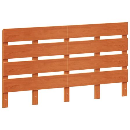 Tête de lit marron 150 cm bois massif de pin