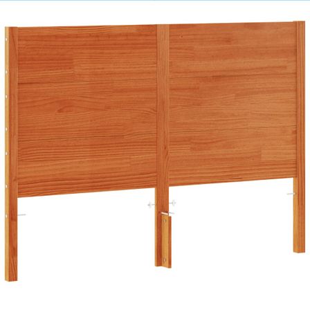 Tête de lit marron 160 cm bois massif de pin