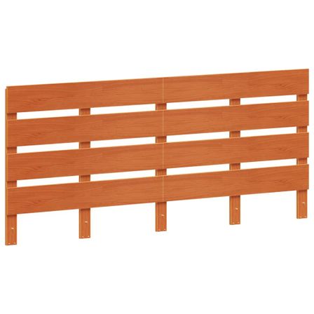 Tête de lit marron 180 cm bois massif de pin