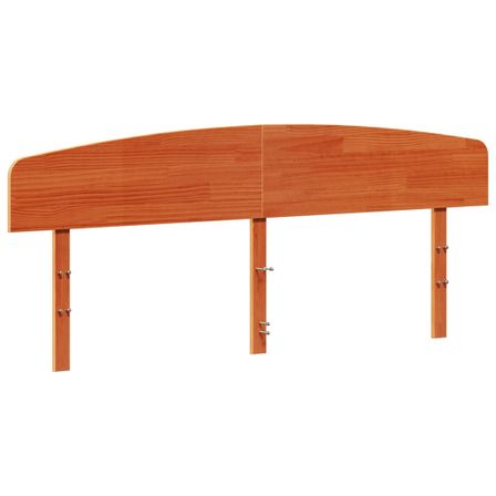 Tête de lit marron 200 cm bois massif de pin
