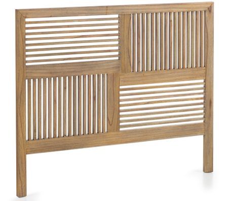 Tête de lit en bois massif clair MAZARI 165 cm