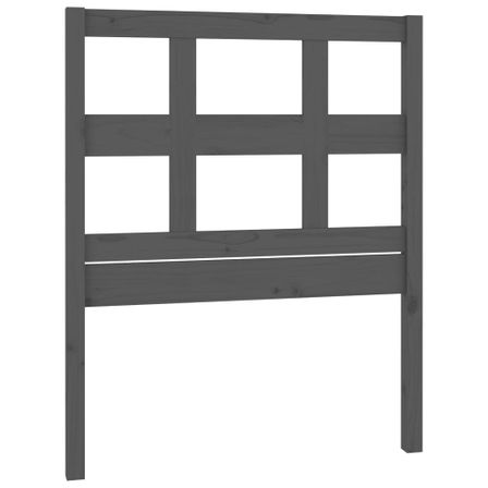 Tête de lit Gris 80,5x4x100 cm Bois massif de pin