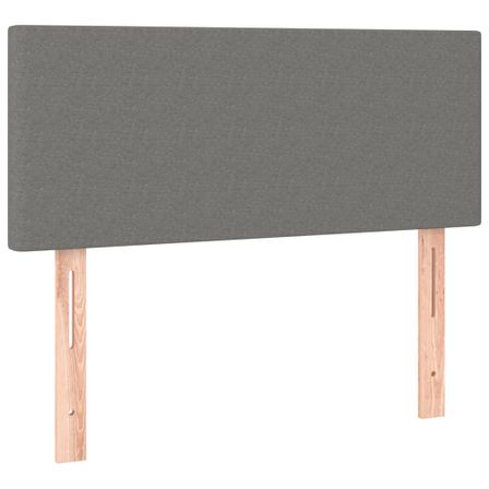 Tête de lit Gris foncé 100x5x78/88 cm Tissu 2