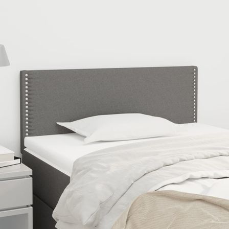 Tête de lit Gris foncé 90x5x78/88 cm Tissu