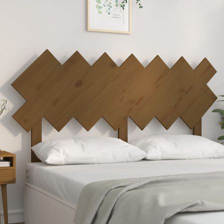 Tête de lit Marron miel 141x3x80,5 cm Bois massif de pin