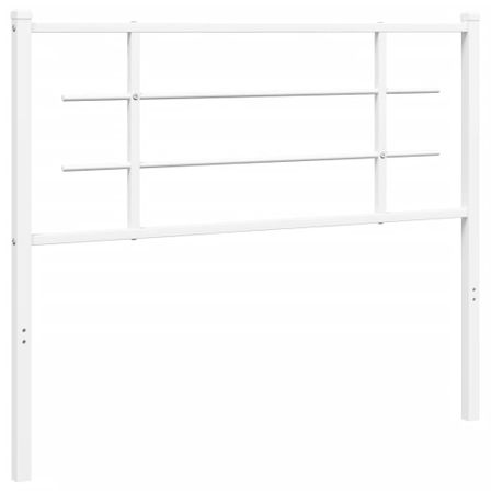Tête de lit métal blanc 100 cm