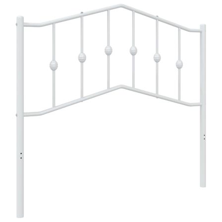 Tête de lit métal blanc 100 cm