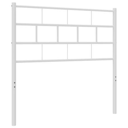 Tête de lit métal blanc 100 cm