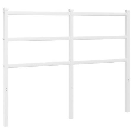 Tête de lit métal blanc 120 cm