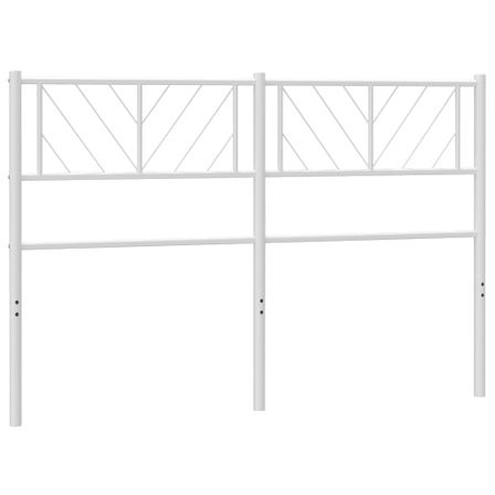 Tête de lit métal blanc 120 cm