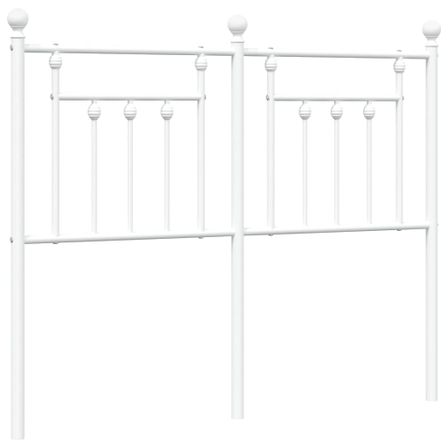 Tête de lit métal blanc 120 cm