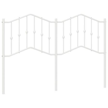 Tête de lit métal blanc 135 cm