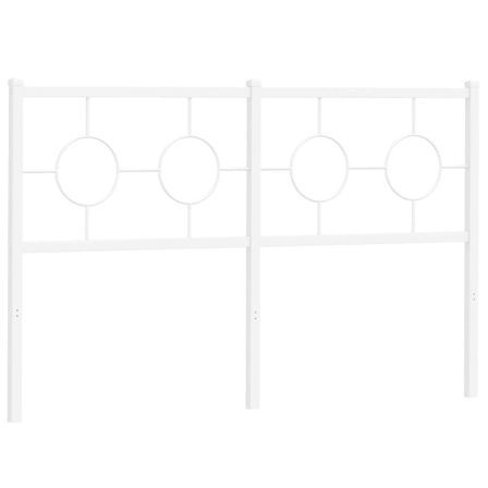 Tête de lit métal blanc 140 cm