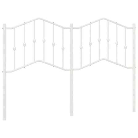 Tête de lit métal blanc 150 cm