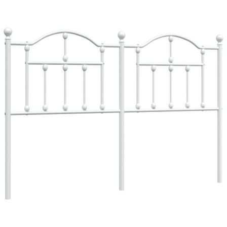 Tête de lit métal blanc 150 cm