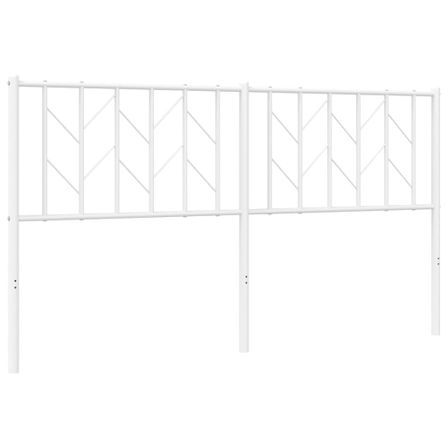 Tête de lit métal blanc 160 cm