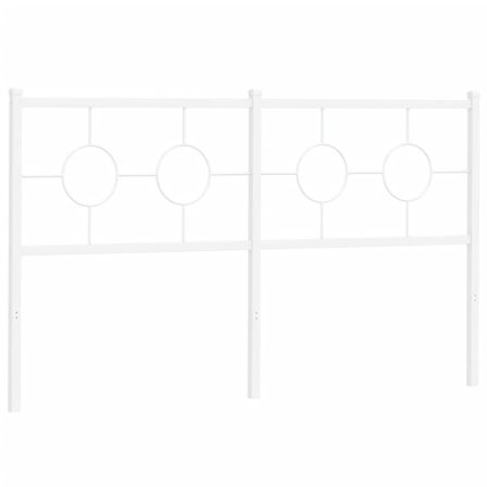 Tête de lit métal blanc 160 cm