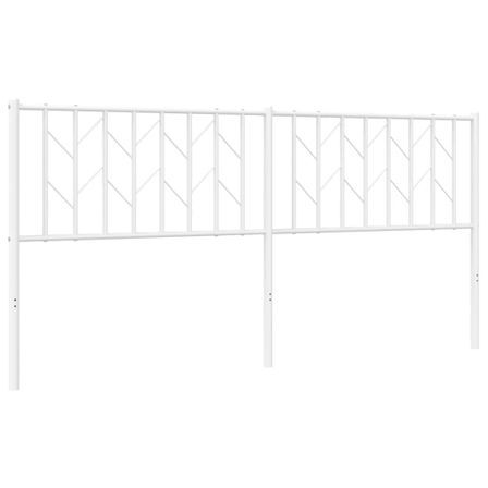 Tête de lit métal blanc 180 cm