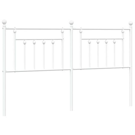 Tête de lit métal blanc 180 cm