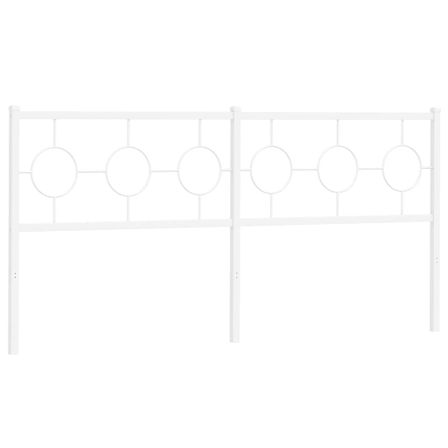 Tête de lit métal blanc 180 cm