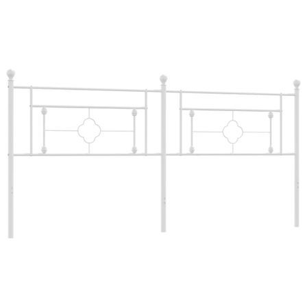 Tête de lit métal blanc 193 cm