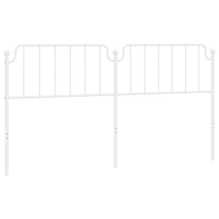 Tête de lit métal blanc 193 cm
