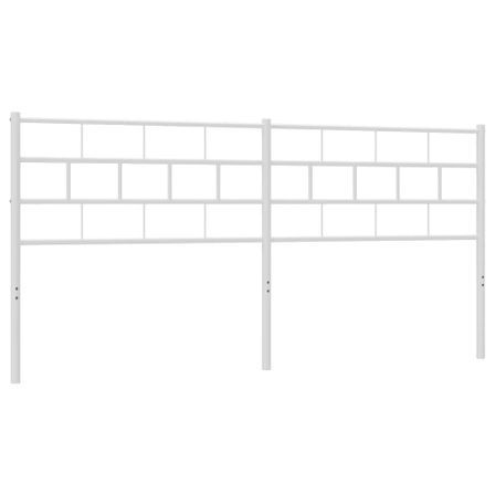 Tête de lit métal blanc 193 cm