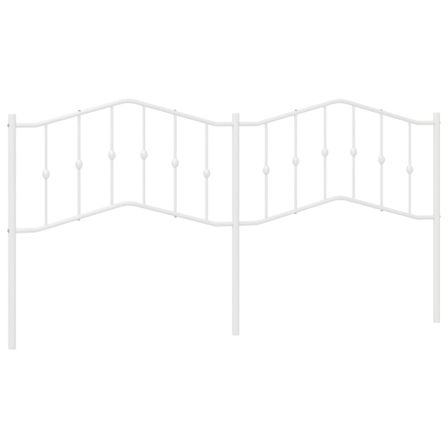 Tête de lit métal blanc 193 cm