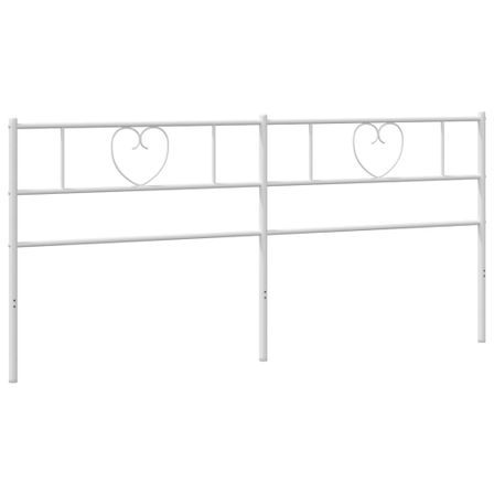 Tête de lit métal blanc 193 cm