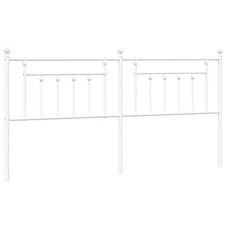 Tête de lit métal blanc 193 cm