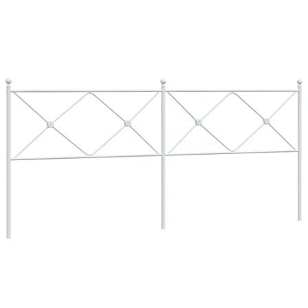 Tête de lit métal blanc 193 cm