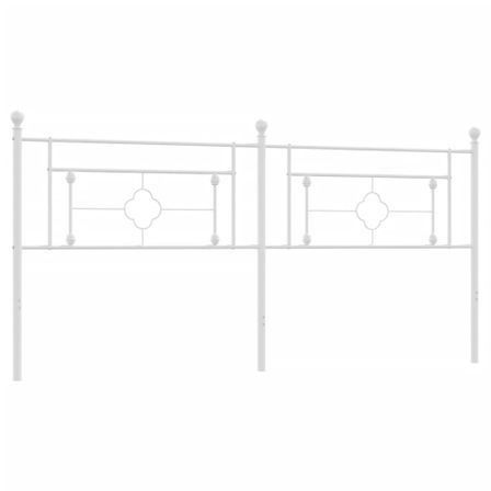 Tête de lit métal blanc 200 cm