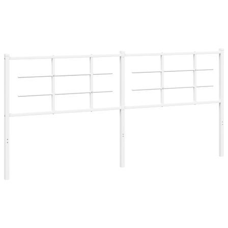 Tête de lit métal blanc 200 cm