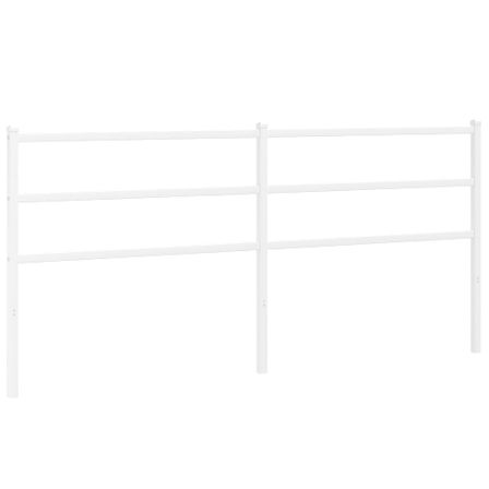 Tête de lit métal blanc 200 cm